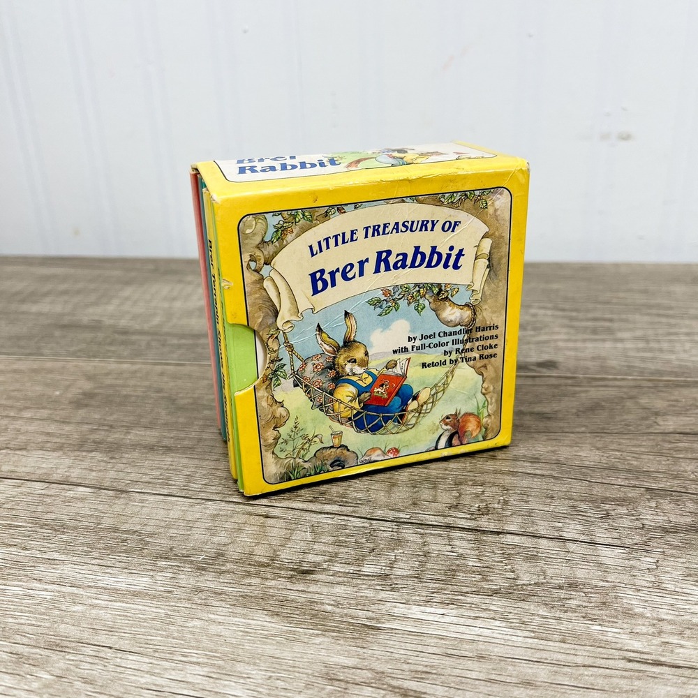 Little Treasury of Brer Rabbit 6 Board Book Set 1988 Chatham River Press Vintage